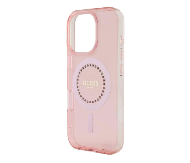 GUESS IML Rhinestones do iPhone 16 Pro Max różowy - 1278295 - zdjęcie 4